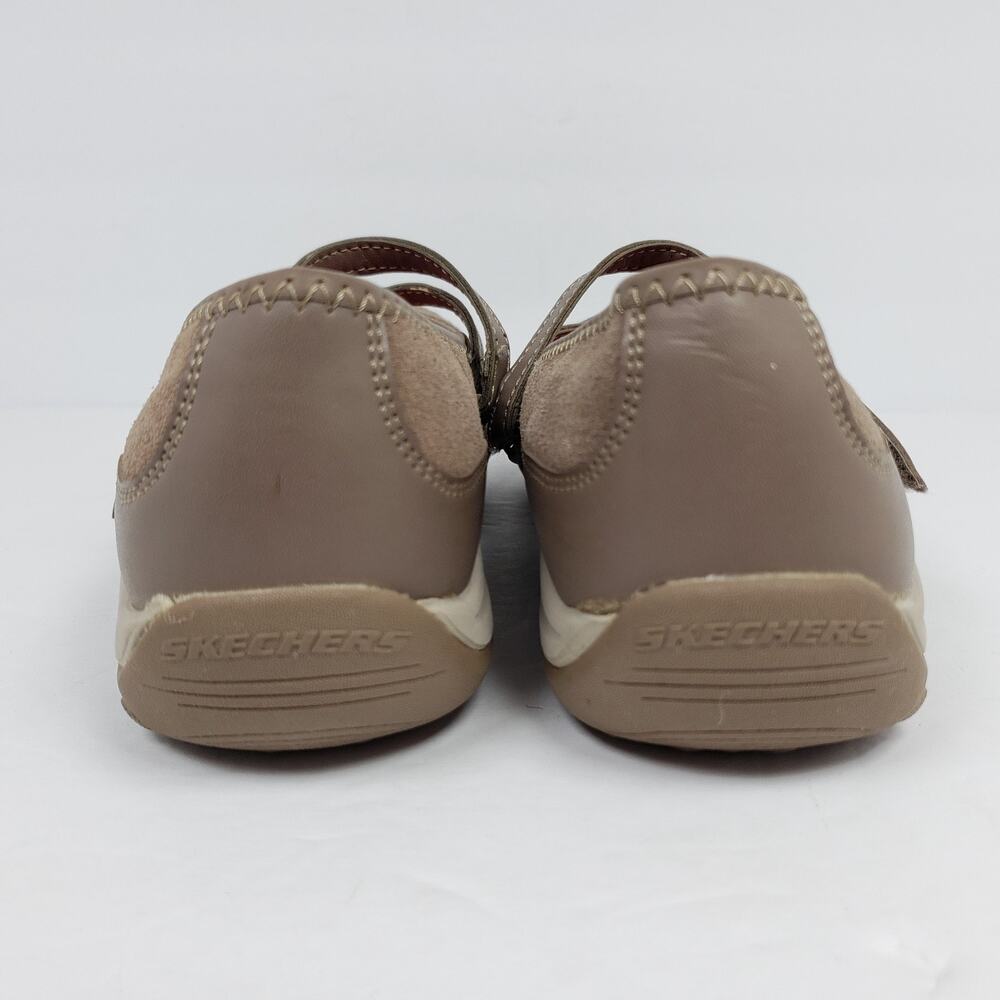 Skechers Womens Size 7 Brown Leather Casual Mary Jane Flats Shoes SN22266 - Picture 7 of 12